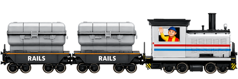 Tren oficial de RAILS con dos vagones de comida